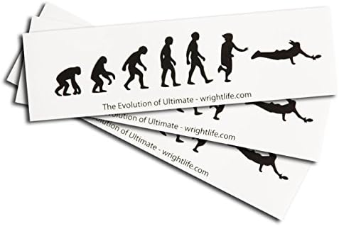 The Wright Life Evolution of Ultimate Frisbee Sticker 3 Pack - Set of Three