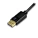 gofanco 6 Feet DisplayPort to DVI Cable (Black) - DP to DVI Cable to Connect DisplayPort Enabled Desktops/Laptops to DVI Displays (DPDVI6F)
