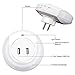 Ashbringer LED Plug in Night Light with Dual Port USB Wall Charger ,Nightlight with Dusk to Dawn Sensor for Bedroom Hallway Bathroom Living Room (white)