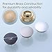 Orhemus Solid Brass Sink Overflow Cap Round Hole Cover for Bathroom Basin, Polished Chrome Finished