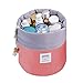 Bao Core BXT Travel Cylinder Makeup Bag Wash Toiletry Bag Case Pouch Bathroom Organizer with a Small Storage Bag
