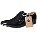 Z-joyee Mens Patent Leather Tuxedo Dress Shoes Lace up pointed Toe Oxfords Formal Wedding Shoes