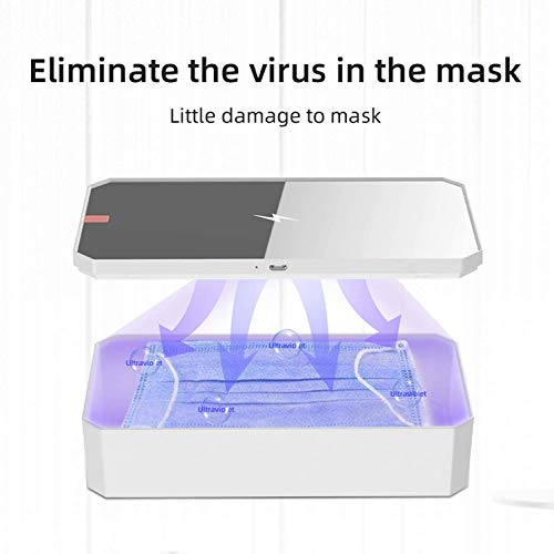 Luffyhh-Portable-UV-Lights-Sanitizer-Wireless-Charger-for-Mobile-Phone-QI-Wireless-Charging-Sterilizer-Cleaner-Box-Disinfector-75W-10W-15W-for-All-Qi-Enabled-Cellphone-Watch-White