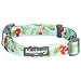 Blueberry Pet 11 Patterns The Cherry Garden Turquoise Designer Dog Collar, Large, Neck 18
