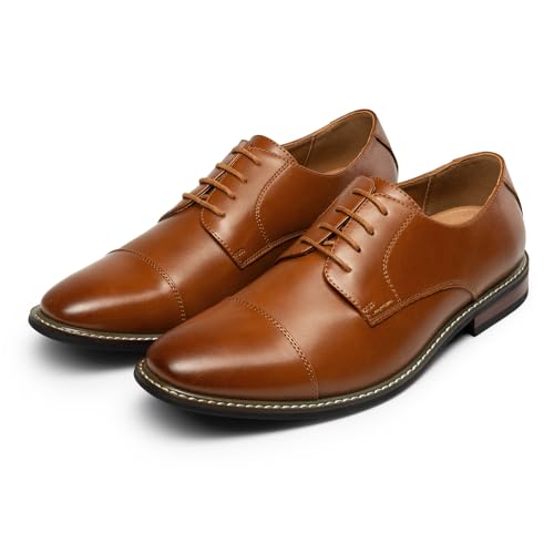 Bruno Marc Men's Derby Suit Shoes, Classic Business Lace-Up Shoes