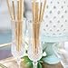 125 PCS Gold Paper Straws For Beverage Decorations Cake Pop Stick Decoration - Boxed 5 Individual Packs of 25 Units