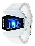 COCOTINA 2014 Mens Shakeproof Daily Waterproof Favored Electronic Watch (White)