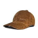 LETHMIK Baseball Cap Vintage Adjustable Unisex Suede Leather Hats with Snapback