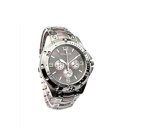 Rosra Chronograph Style Round Grey Dial Mens Wrist Watch