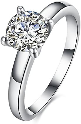 Yiye Women's Fashion Rings Zirconia Diamond Wedding Rings