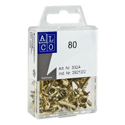 Q-Connect KF02028 Paper Fasteners Round Head, 5/8 x 80