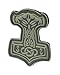 M-Tac Morale Patch Mjölnir - PVC Patches for Vest, Backpacks, Hats - Tactical Military Patch with Hook Fastener Backing