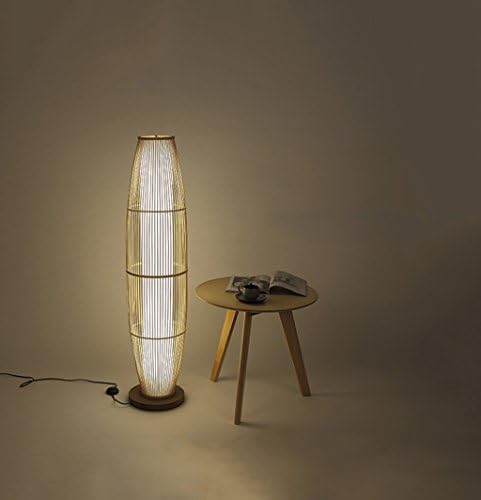 Floor lamp, bamboo sofa lamp living room bedroom lamp ( Size : Contains 2 1m 2 T5 lamps )