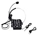 AGPTEK® Call Center Dialpad Monaural Corded Headset Telephone with Noise Cancellation, PC Recording Function Ideal for Small Offices and Home-Based Agents