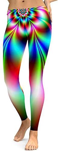 POQOQ Pants Trousers Women Printed Yoga Fitness Leggings Run Gym Stretch Sports