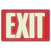 Headline Sign 4792 Glow In The Dark Sign, 8 x 12, Red Glow, Exit primary