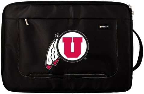 NCAA Utah Runnin Utes Deluxe Nylon Laptop Sleeve for 13-Inch to 14-Inch Laptop or MacBook