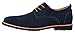 iLoveSIA Men's Leather Suede Oxfords Shoe US Size 10.5 Blue