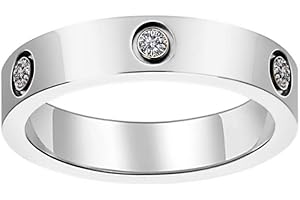 Aojun Fashion Classic 18K Gold Plated Titanium Steel Women Stacking Ring Best Gifts Couples Valentine's Day