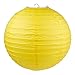 WYZworks Round Paper Lanterns 10 Pack (Yellow, 8