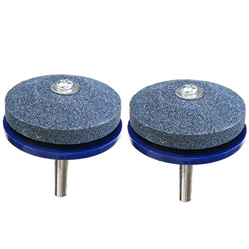 2Pcs Grinding Drill Sharpener Lawnmower Faster Rotary Drill Blade Sharpener Grinding Tool Garden Lawn Mower Parts