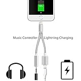 Stouch Lightning to 3.5mm Audio Adapter for iPhone 7 and iPhone7 Plus (with Lightning Port Charging + 3.5 mm Port) Support IOS 10.3