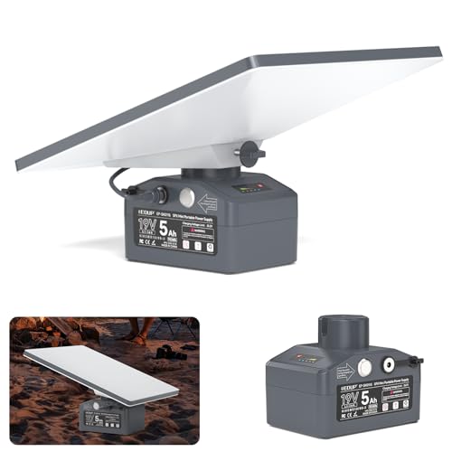 EDUP Paquete de batería mini Starlink, batería recargable impermeable para exteriores 19V/ 5Ah/ 95Wh, conexión plug and play, soporte portátil para plato Starlink Mini