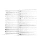 Honest Linen White Spindle 24 Pack Washcloth Face Towel Set Suitable for Gym, 13 x 13 Spa Face Cloths, Hotel Washcloths Super Absorber, Double-Stitched, Long-Lasting Fiber Bath Towels and Wash Cloth
