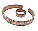 100% Pure Copper Tibetan Healing Bracelet and Ring Set. Unisex, Hand Made High Gauge Copper