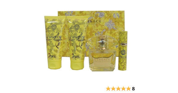 versace yellow diamond 4 piece gift set