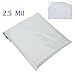 SJPACK 9x12 Poly Mailers 2.5 Mil Envelopes White Shipping Bags With Self Sealing Strip