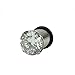 Longbeauty Pair Stainless Steel Diamond Lotus/Prong Set Clear CZ Plugs With O-Ring Stretcher Expander In 2 Style