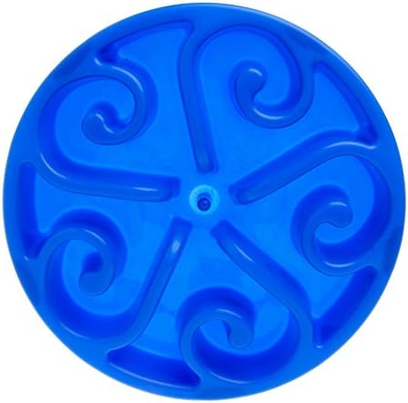 Rockruck Dog Bowl Flower-shaped Anti-choking Plastic slow feed dog bowl Feeder Pet Bowl (Blue)