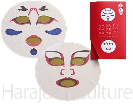 Isshin Face Mask Kabuki Face Pack (Harajuku Culture Pack)