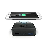 BEZALEL Prelude Wireless Portable Charger, Wireless Charging Battery Pack 7000mAh Power Bank for All Qi-enabled Smartphone - iPhone 8 8 Plus X , Samsung Galaxy S9 S8 S7 S6 Note 8 5, LG G6 V30 - Black