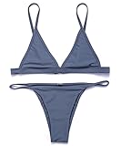 RELTANGL Women's 2 Pcs Bikini Halter Top Tie Side Bottom Swimwear Bikini Set
