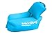 Inflatable Lounger Chair with Detachable Pillow: Lazybag Air Lounge Chair for Indoor Outdoor Use | Pool Float, Portable Camp Seat, Lazy Hangout Couch (Blue)