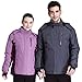 CAMEL CROWN Men's Mountain Snow Waterproof Ski Jacket Detachable Hood Windproof Fleece Parka Rain Jacket Winter Coat