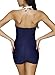 Urban Virgin Elegant Retro Inspired Boy-Leg One Piece Ruched Monokinis Swimsuit