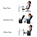 CarBoss Foot Rest Flight Airplane Travel Accessories Portable Carry-on Home Foot Sling Office Footrest Adjustable Foot Hammock with Pouch Bag, Black