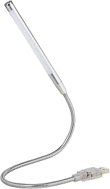 Hama Swan Neck LED Stripe Light USB Notebook PC Keyboard Silver Metallic view 5