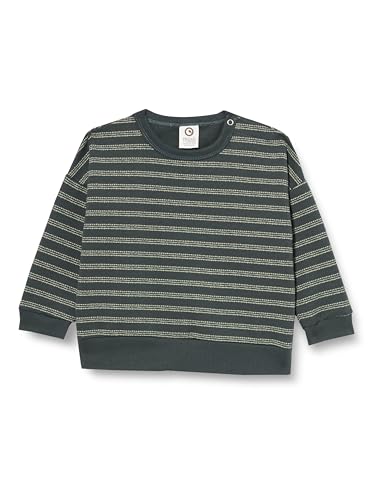Müsli by Green Cotton Stripe Sweatshirt Baby, Pull Pull Bébés garçons, Balance Green/Poetry Green,