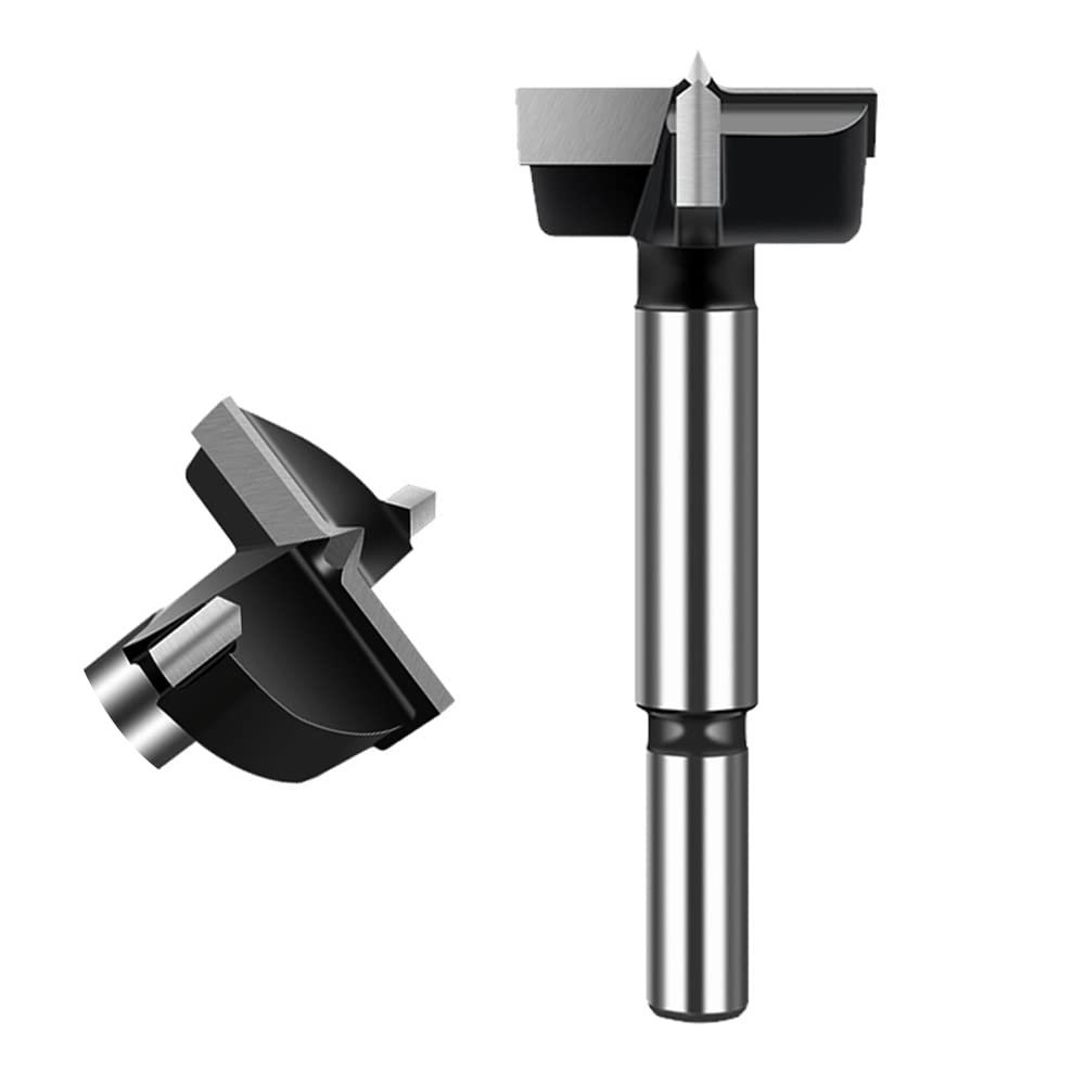 ASNOMY 32mm Forstner Drill Bit, Carbide Tipped Forstner Bit for Hard Wood, Wood Drilling Hole Saw Set Woodworking Hinge Cutter Tool Kits for Wood Plastic Plywood