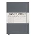LEUCHTTURM1917 - Notebook Hardcover Master Slim A4+ - 123 Numbered Pages for Writing and Journaling (Anthracite, Ruled)