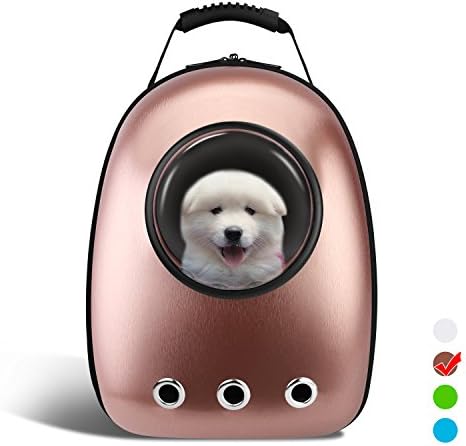 Anzone Pet Space Capsule Carrier Backpack, Pet Bubble Dome Traveler Knapsack Multiple Air Holes Waterproof Lightweight Bag for Cats Petite Dogs & Small Animals