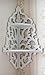 White Pastoral Hollow Wall Hanging Corner Shelf/Lattice Racks
