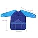 NUOLUX Painting Apron Kids Waterproof Long-sleeved Art Smock Toddler (Blue)