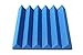 Soundproofing Acoustic Studio Foam - Blue Color - Wedge Style Panels 12”x12”x2” Tiles - 4 Pack