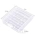 KEEPOW 12 Pcs AA/AAA Battery Storage Case Holder Box, Clear Color