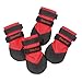 Ultra Paws Rugged Dog Boots and Paw Protectors for Small, Medium and Large Dogs Red (Size 6)